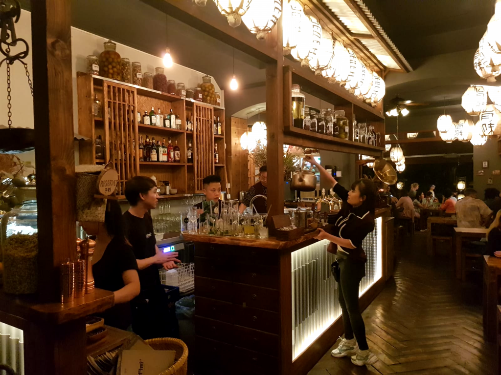 people in a restaurant