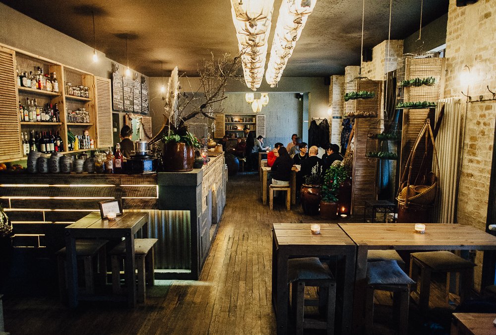 people in a restaurant